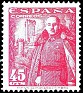Spain 1948 Franco 45 CTS Pink Edifil 1028A. 1028a. Uploaded by susofe